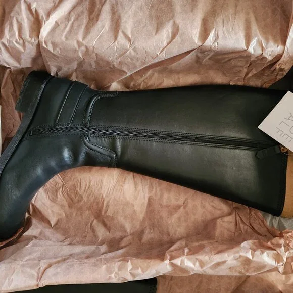 Franco Sarto "Merina" Black Equestrian style boots. NIB. Size 6 Wide Calf - Picture 9 of 13